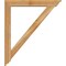 Ekena Millwork Traditional Traditional Rough Sawn Bracket w/ Offset Brace, Western Red Cedar, 6"W x 38"D x 44"H BKT0604X38X44TRA01RWR - alternate 2